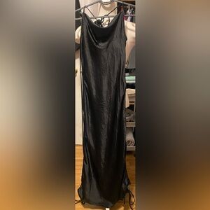Pre-loved, Amylynn Women's Size Small Sleeveless Fitted Black Maxi Slip Dress